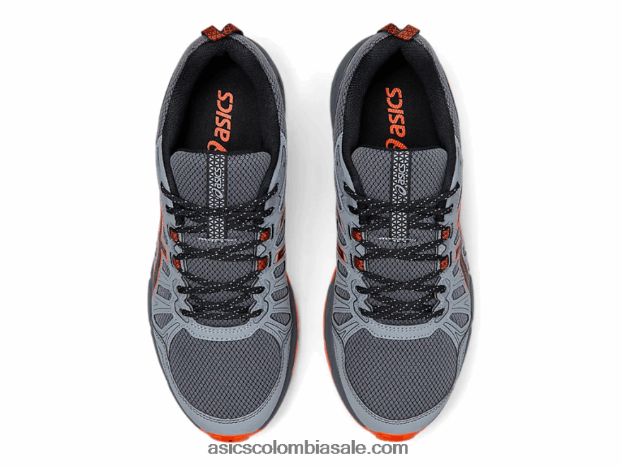 hombres Asics gel-venture 7 extra ancho gris portador/habanero 20X82N2110