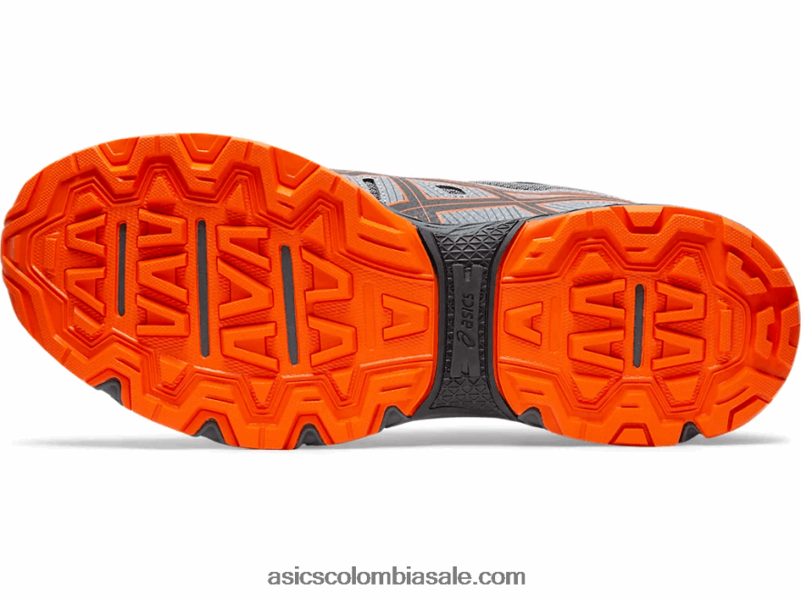 hombres Asics gel-venture 7 extra ancho gris portador/habanero 20X82N2110