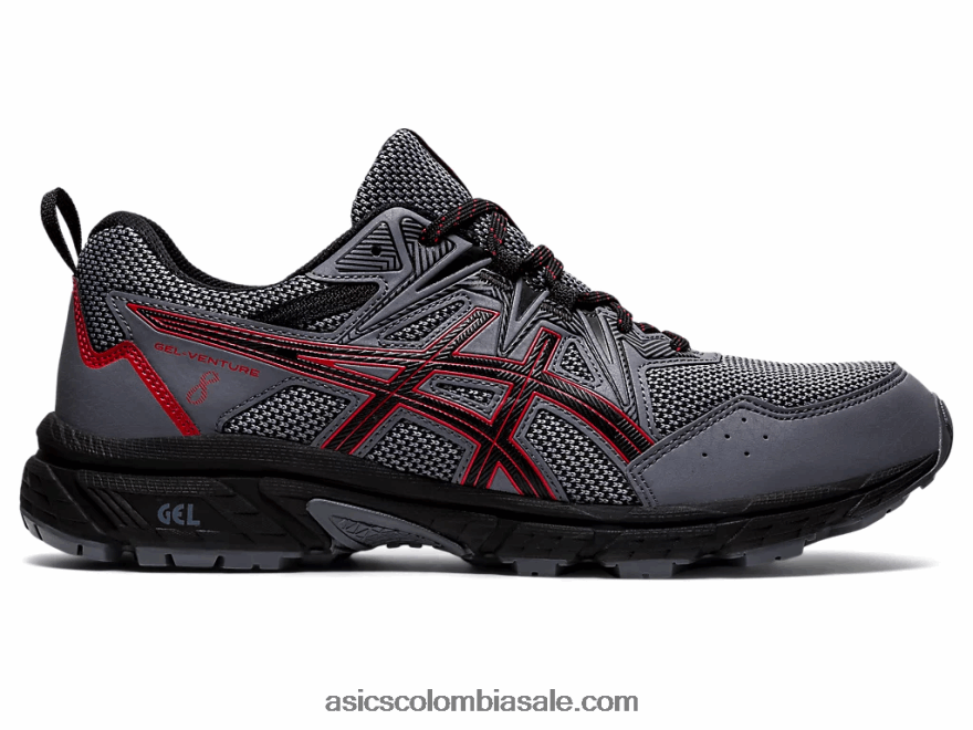 hombres Asics gel-venture 8 extra ancho metrópolis/negro 20X82N1562
