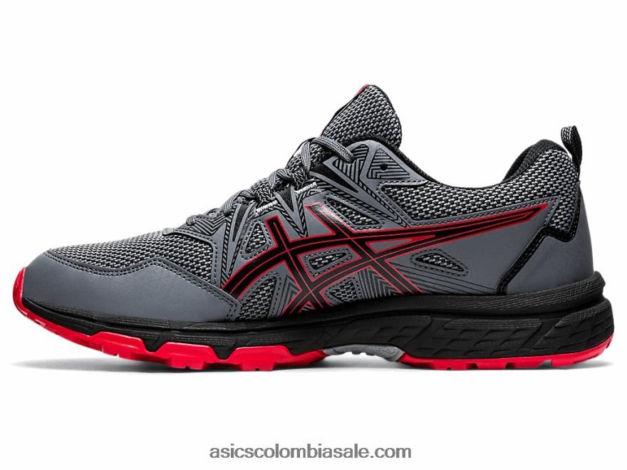 hombres Asics gel-venture 8 extra ancho metrópolis/rojo clásico 20X82N1864