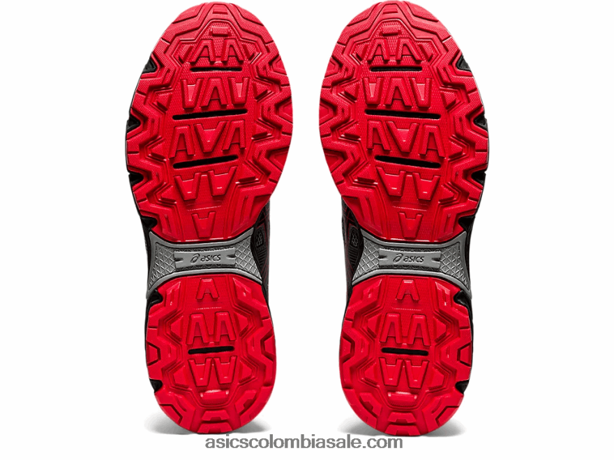 hombres Asics gel-venture 8 extra ancho metrópolis/rojo clásico 20X82N1864