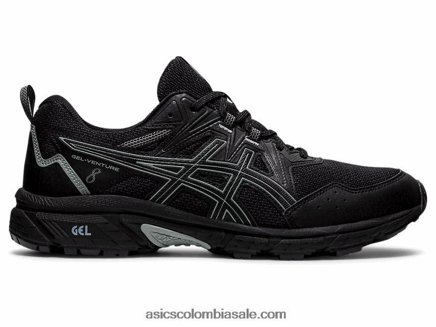 hombres Asics gel-venture 8 extra ancho negro 20X82N1846