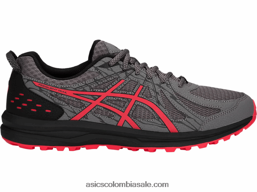 hombres Asics rastro frecuente alerta roja/carbón 20X82N2074