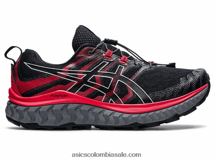 hombres Asics trabuco max negro/rojo eléctrico 20X82N1862