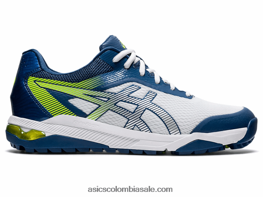 hombres Asics as del curso de gel blanco/plata pura 20X82N2006