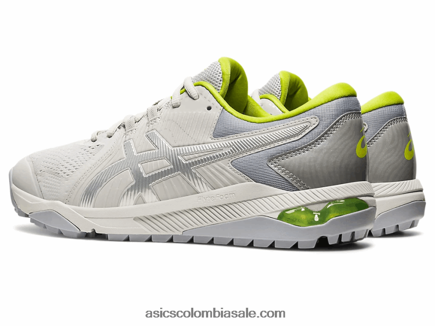 hombres Asics deslizamiento de curso de gel gris glaciar/lima neón 20X82N505