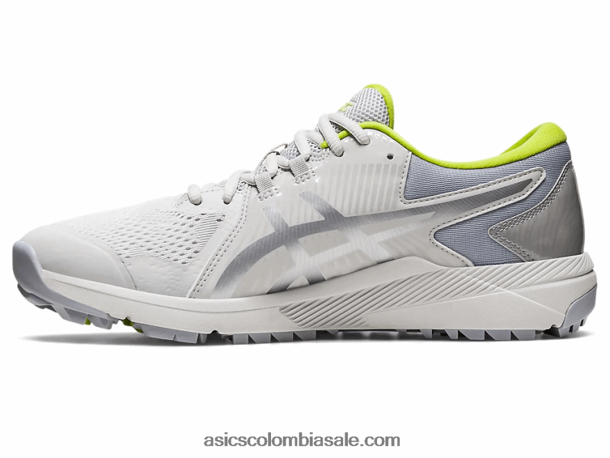 hombres Asics deslizamiento de curso de gel gris glaciar/lima neón 20X82N505