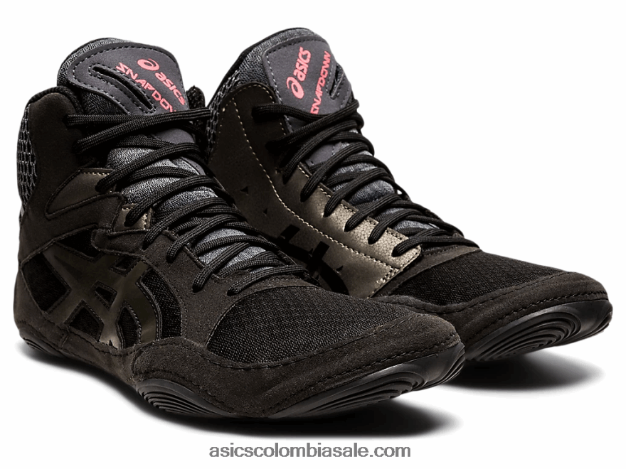 hombres Asics Snapdown 3 de ancho negro/bronce 20X82N1820