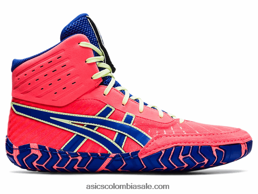 hombres Asics agresor 4 coral resplandeciente/azul lapislázuli 20X82N1833