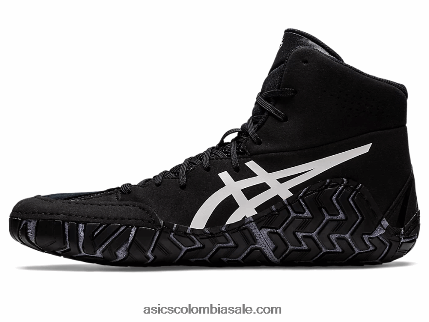 hombres Asics agresor 5 blanco negro 20X82N1089