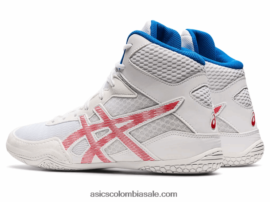 hombres Asics matcontrol 2 blanco/rojo eléctrico 20X82N1827