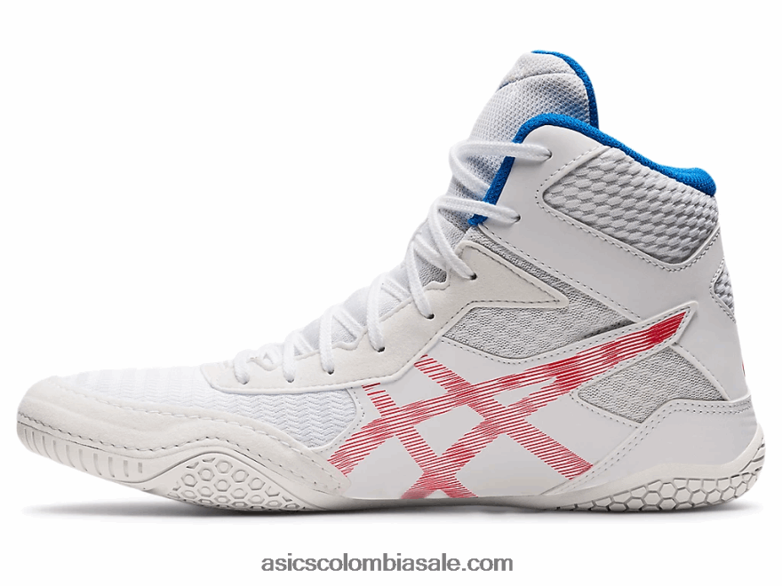 hombres Asics matcontrol 2 blanco/rojo eléctrico 20X82N1827