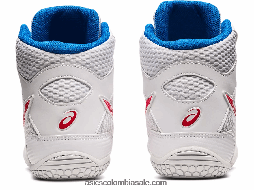 hombres Asics matcontrol 2 blanco/rojo eléctrico 20X82N1827
