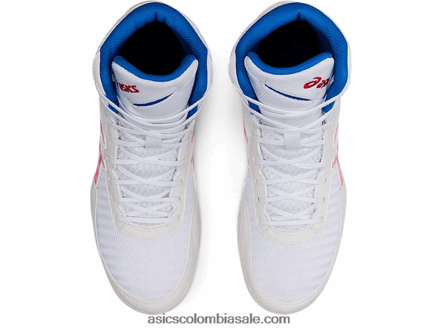 hombres Asics matcontrol 2 blanco/rojo eléctrico 20X82N1827