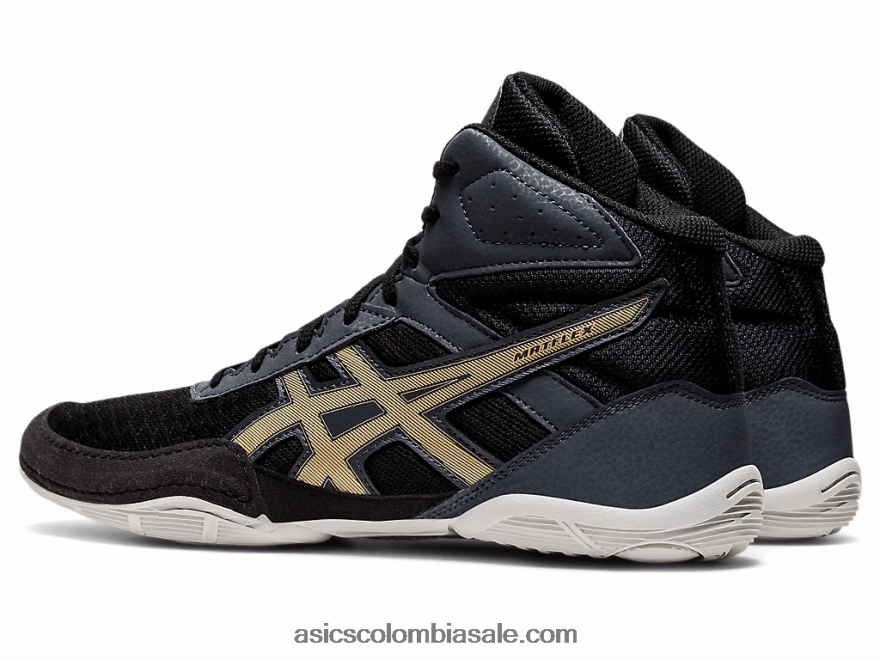 hombres Asics matflex 6 negro/champán 20X82N2062