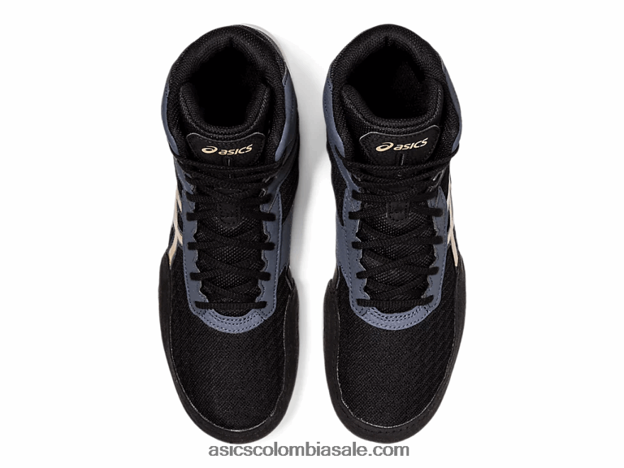 hombres Asics matflex 6 negro/champán 20X82N2062