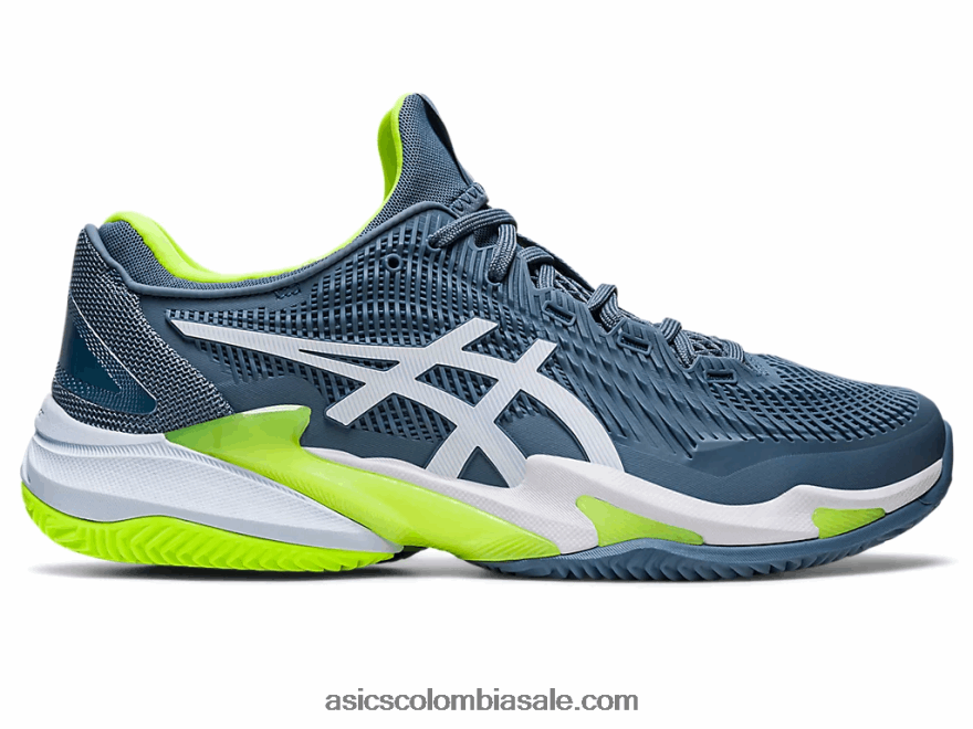 hombres Asics cancha ff 3 tierra batida acero azul/blanco 20X82N352