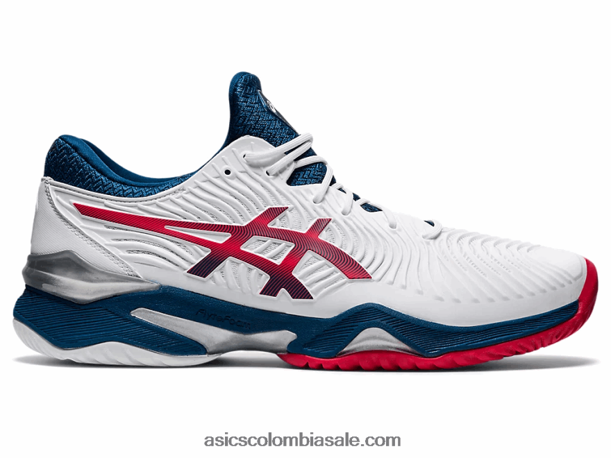 hombres Asics corte ff 2 blanco/azul mako 20X82N880