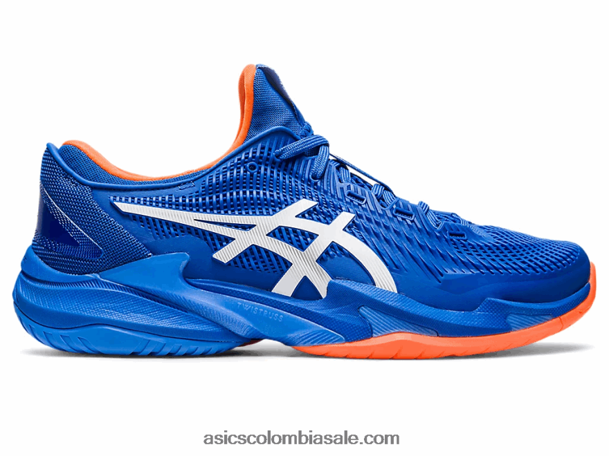 hombres Asics corte ff 3 novak atún azul/blanco 20X82N168