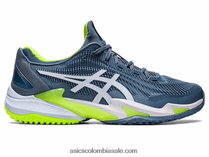 hombres Asics corte ff 3 oc acero azul/blanco 20X82N546
