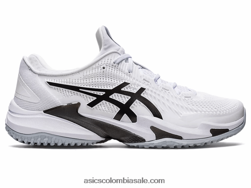 hombres Asics corte ff 3 oc blanco negro 20X82N529