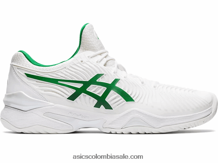 hombres Asics corte ff novak blanco verde 20X82N2063