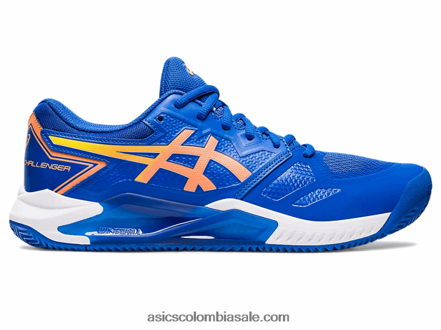 hombres Asics gel-challenger 13 arcilla azul atún/melocotón sol 20X82N138