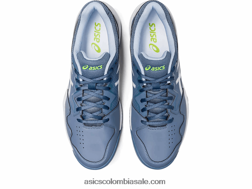hombres Asics gel dedicado 7 acero azul/blanco 20X82N412