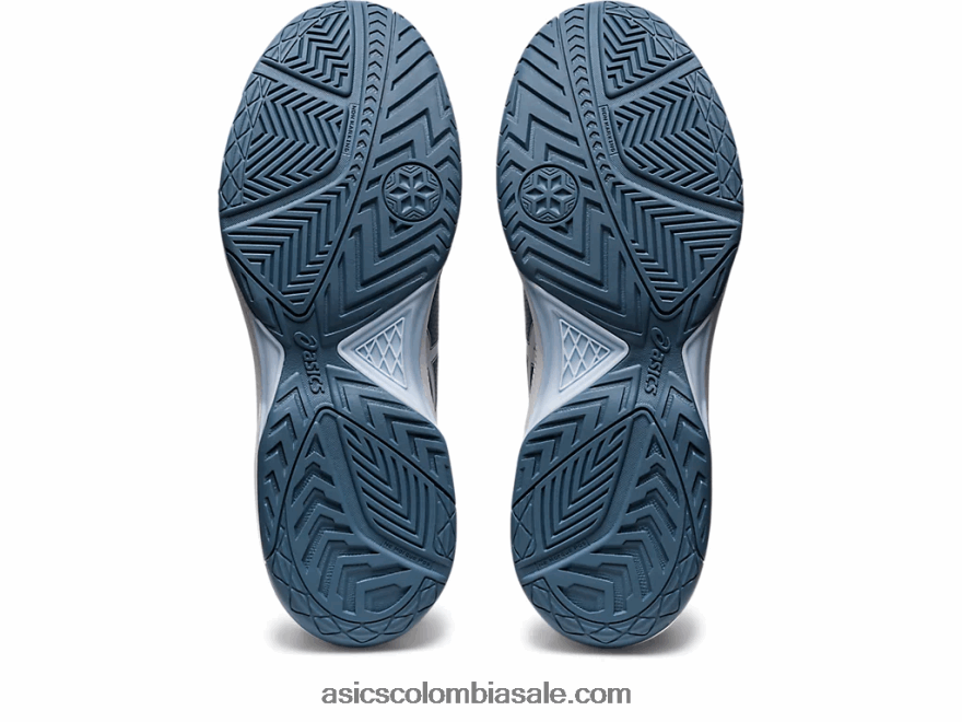 hombres Asics gel dedicado 7 acero azul/blanco 20X82N412
