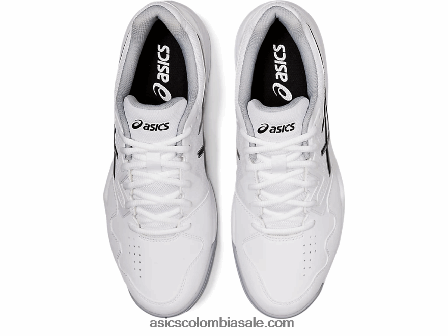 hombres Asics gel dedicado 7 blanco negro 20X82N1771
