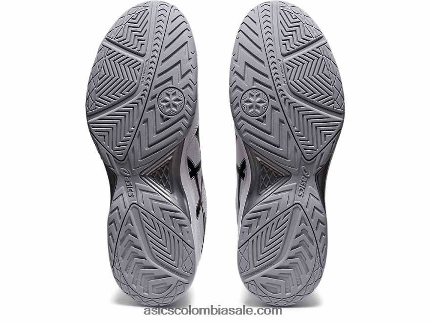 hombres Asics gel dedicado 7 blanco negro 20X82N1771