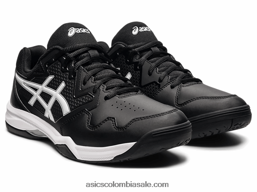 hombres Asics gel dedicado 7 blanco negro 20X82N1773