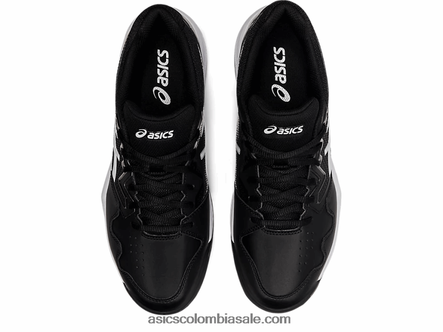 hombres Asics gel dedicado 7 blanco negro 20X82N1773