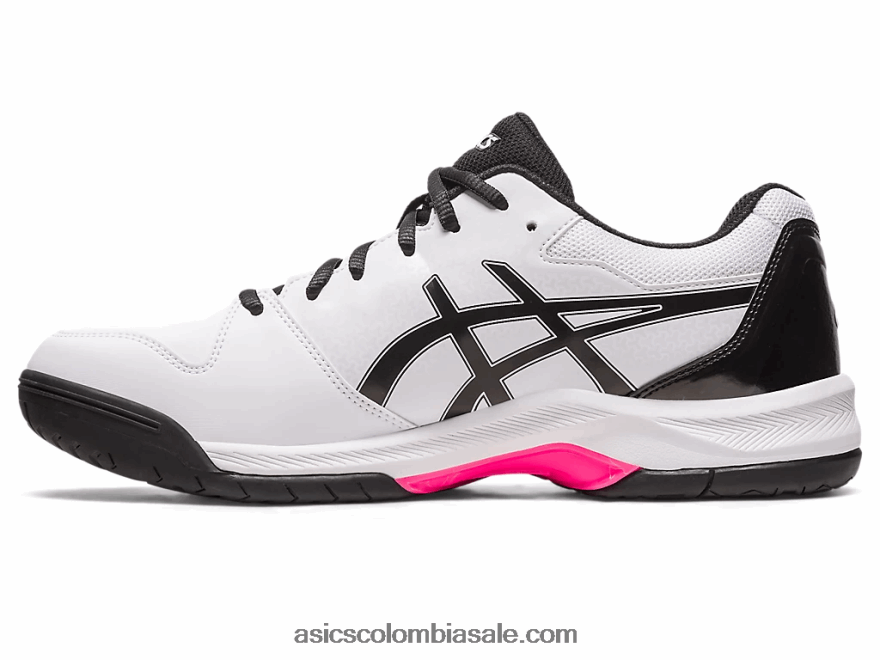 hombres Asics gel dedicado 7 blanco/rosa fuerte 20X82N517