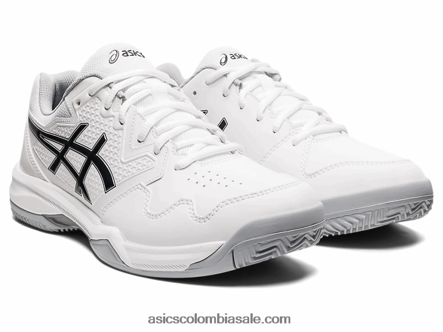 hombres Asics gel-dedicate 7 arcilla blanco negro 20X82N1583
