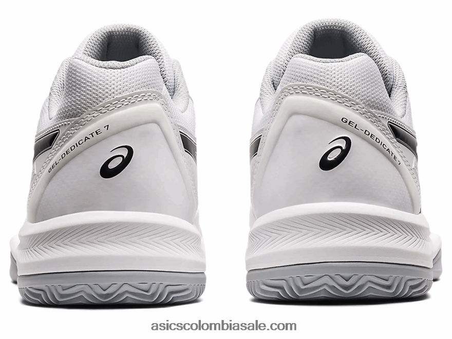 hombres Asics gel-dedicate 7 arcilla blanco negro 20X82N1583