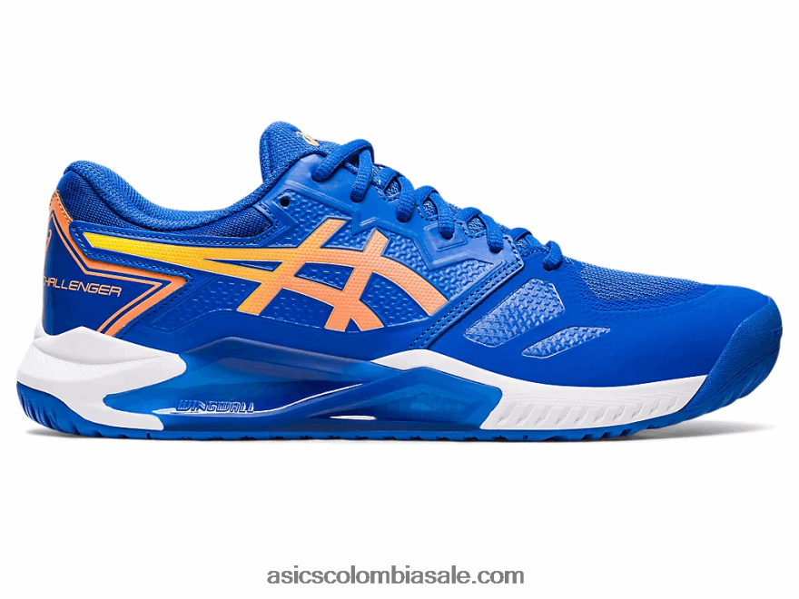 hombres Asics gel-desafiador 13 azul atún/melocotón sol 20X82N69