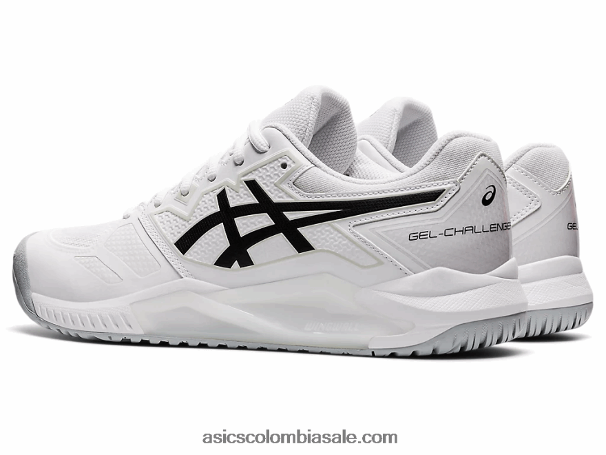 hombres Asics gel-desafiador 13 blanco negro 20X82N1037