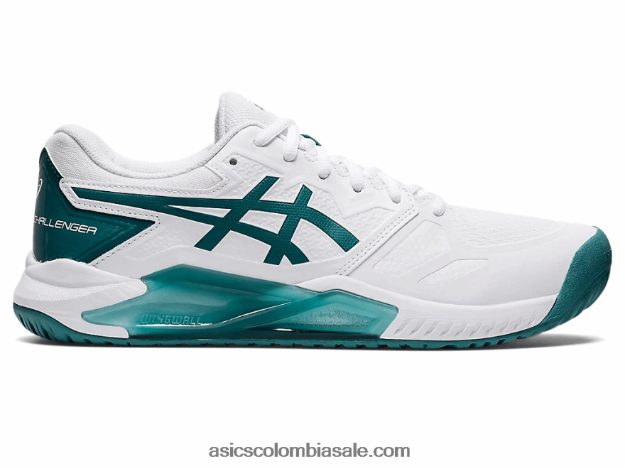 hombres Asics gel-desafiador 13 blanco/pino aterciopelado 20X82N1203