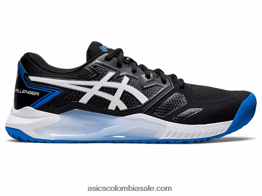hombres Asics gel-desafiador 13 negro/azul eléctrico 20X82N1163