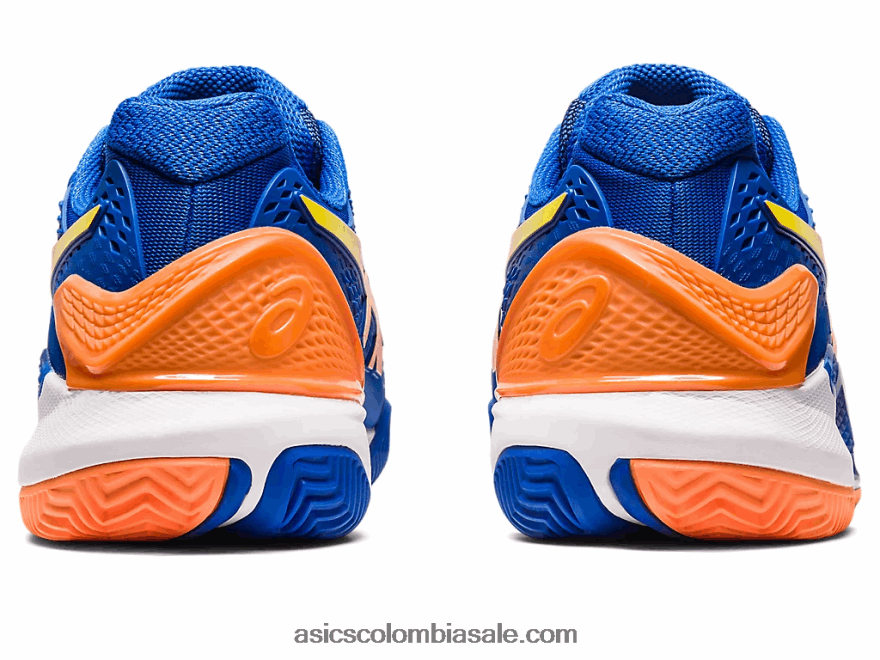 hombres Asics gel-resolución 9 arcilla azul atún/melocotón sol 20X82N89