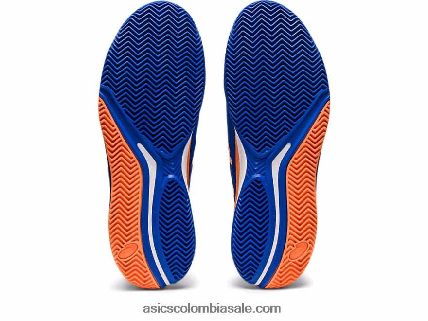 hombres Asics gel-resolución 9 arcilla azul atún/melocotón sol 20X82N89