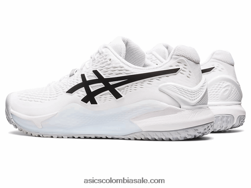 hombres Asics gel-resolucion 9 oc blanco negro 20X82N507