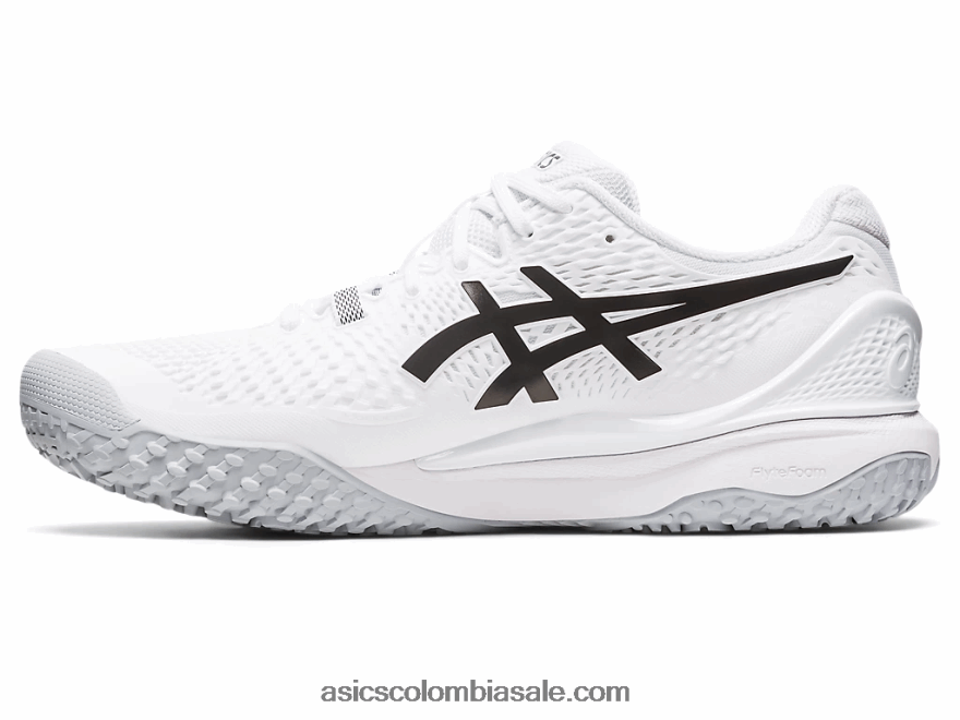 hombres Asics gel-resolucion 9 oc blanco negro 20X82N507