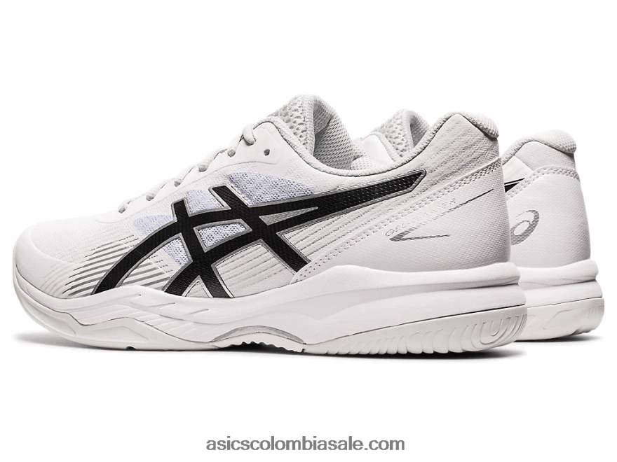 hombres Asics juego de gel 8 blanco negro 20X82N1944