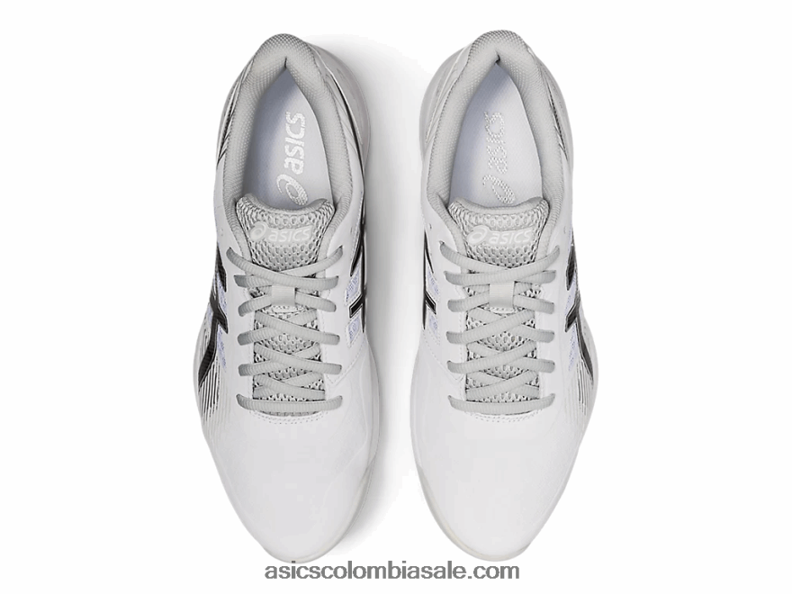 hombres Asics juego de gel 8 blanco negro 20X82N1944