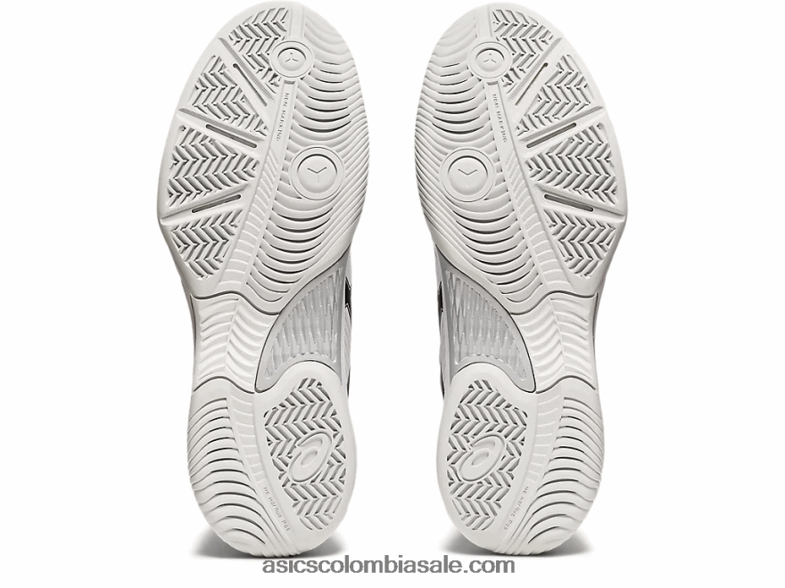 hombres Asics juego de gel 8 blanco negro 20X82N1944