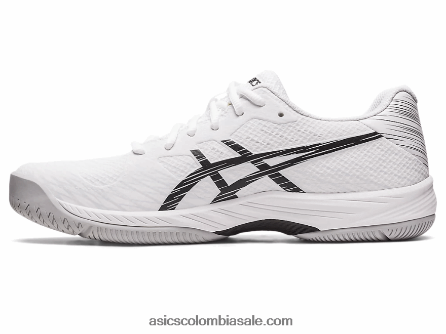 hombres Asics juego de gel 9 blanco negro 20X82N440