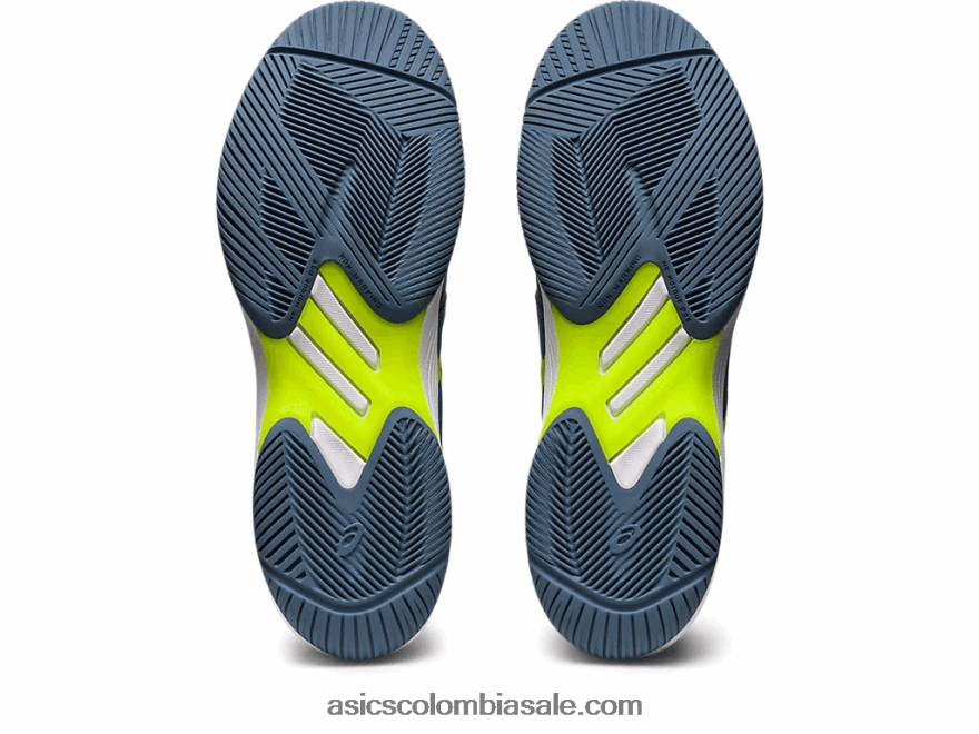 hombres Asics solución rápida ff azul acero/verde peligro 20X82N477