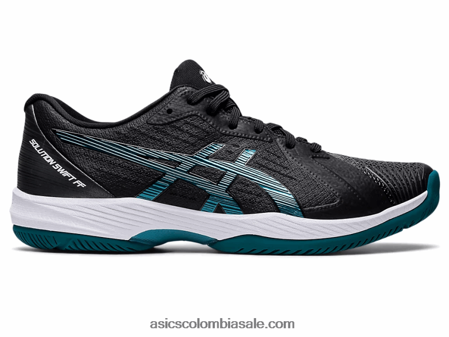hombres Asics solución rápida ff pino negro/neblinoso 20X82N1123